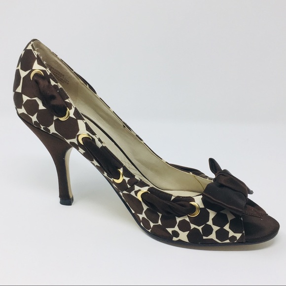 Enzo Angiolini Aebardane Peep Toe Ribbon Bow 8.5M - Picture 6 of 8